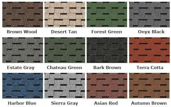 Windproof Waterproof Anticorrosive Colorless Hailstone Resistant America Standard Double Layer Laminated Asphalt Shingles Roof