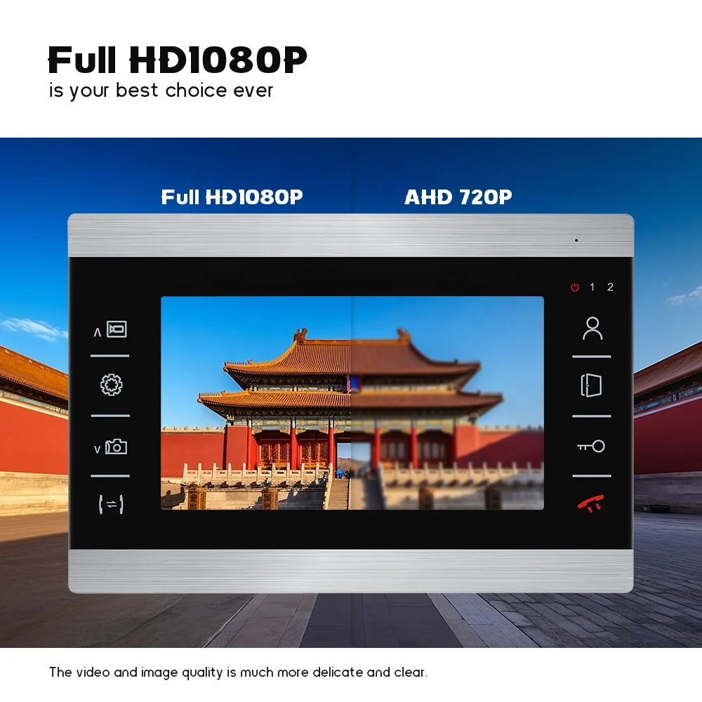 7 Inch WiFi Doorbell Camera Video Intercom 4 Wire Video Door Phone Intercom System for Villa Home Apartment