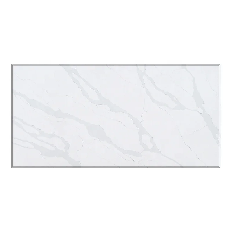 
Crystal Quartz Stone White Calacatta Slab Countertops 