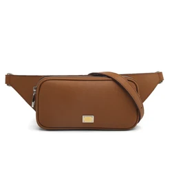 Hiram Beron Luxury Mini Style Crossbody Designer RFID Blocking OEM ODM Wholesale Italian Saffiano Leather Belt Bag for Men