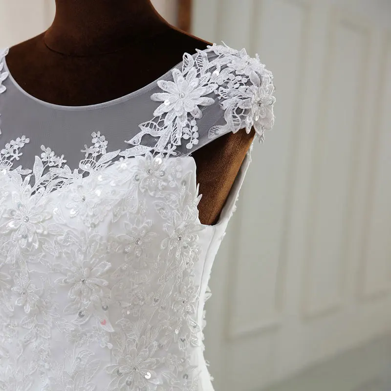 Chinese Style Sexy Mermaid Wedding Dresses Beaded Lace Appliques Lace Up Back Fish Tail Gown Bride Wedding Dresses