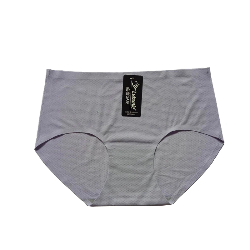 Lubunie in-stock OEM Ladies Ice silk panty stylish seamless underwear for women