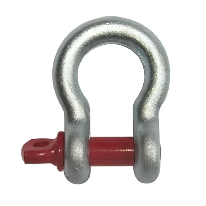 G209 American 3/8 Inch 1 Ton Bow Shackles Alloy Steel Forging Shackle with Marine Screw Pin for Marine Use