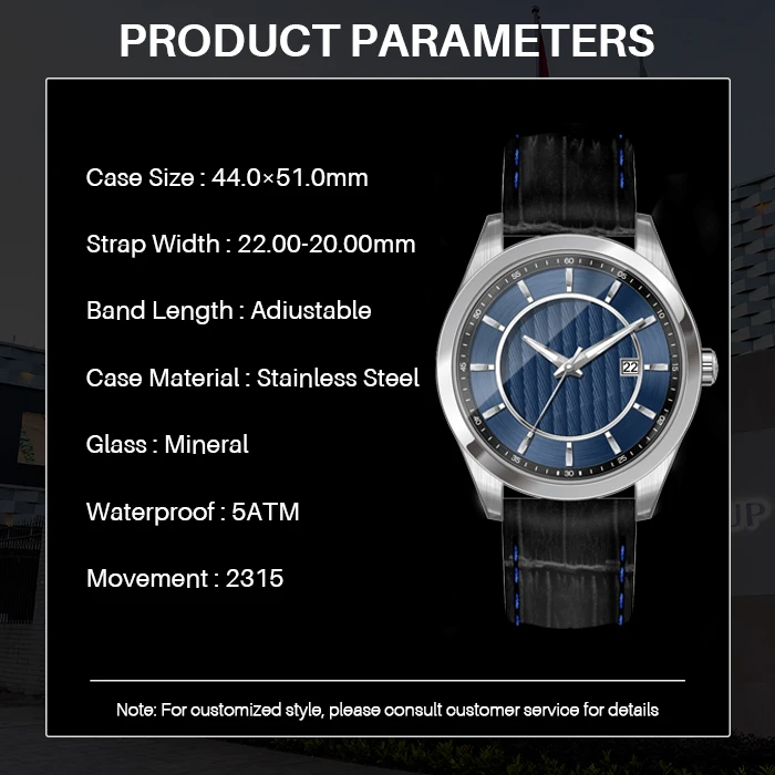 High quality stainless steel  waterproof quartz watch manufacturer customize designer timepiece analog watch for men