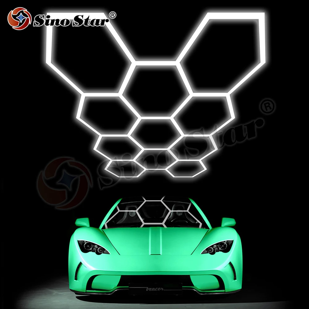 Sino Star роскошный шестигранный светодиодный светильник 342 Вт для автомобильной отделки и покрытия автомобиля автомобильный