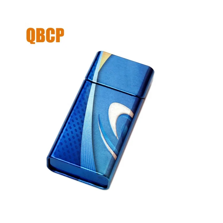 New fashion customized blank cigarette packs custom tobacco box printed metal tin manufacturer