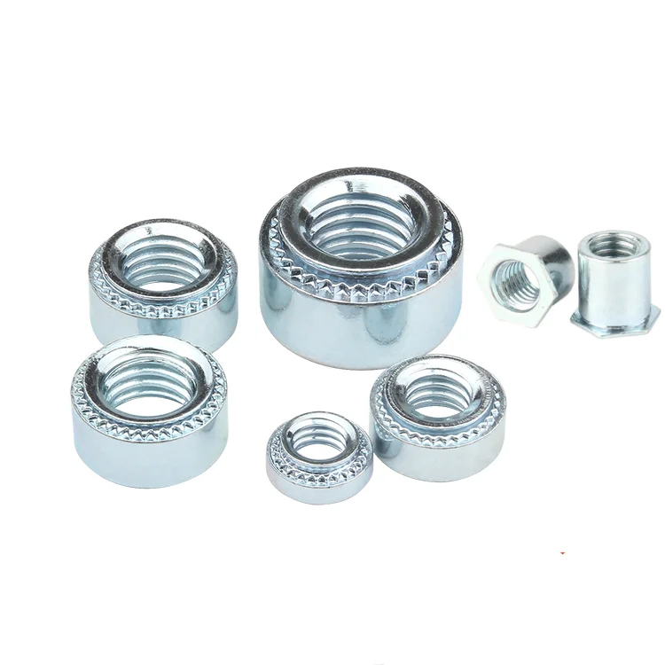 Fasteners steel zinc plating sheet metal pressing nuts press in Nut thread inserts self clinching nut