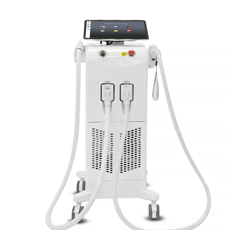 2024 Hot Selling 2 in 1 Diode Laser Hair Removal Nd Yag Laser Tattoo Removal Machine