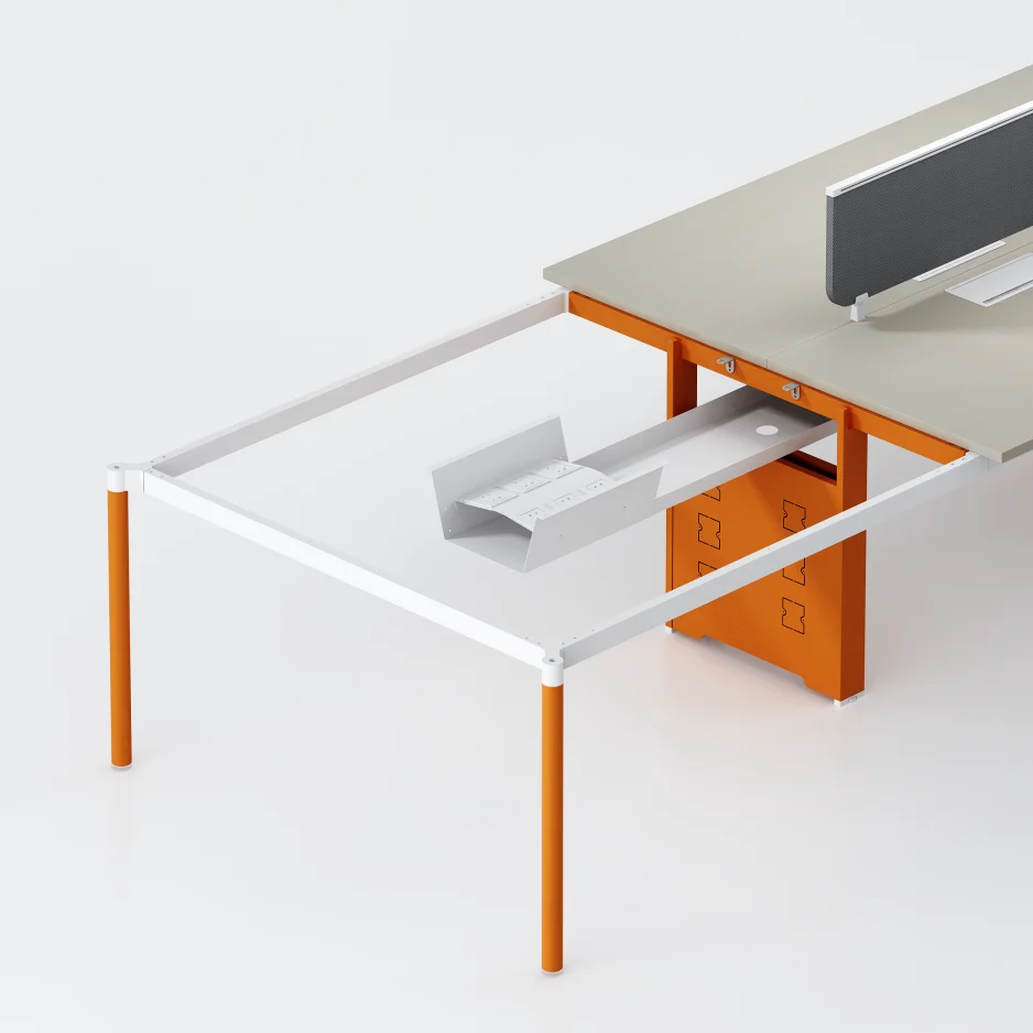 Guangzhou Factory Furniture Hardware Office Table Leg Metal Office Table Desk Workstation