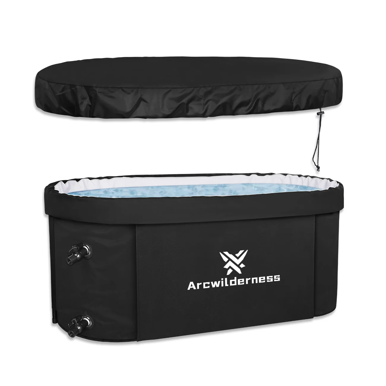 Insulated Ice Pod Replaceable Inner Liner Oval Cold Plunge ice bath tub 400L Portable Detachable Outdoor Ice Bath Tub
