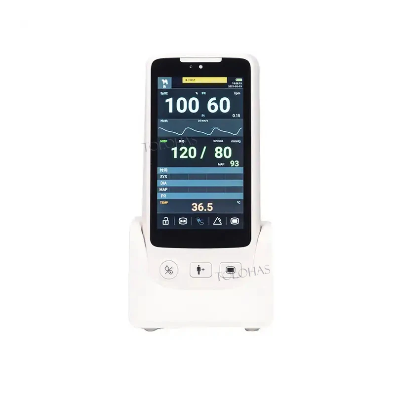 LHWVET40 Easy To Use New Design Mini Medical Monitor Multi Parameter Pet Monitor For Vet