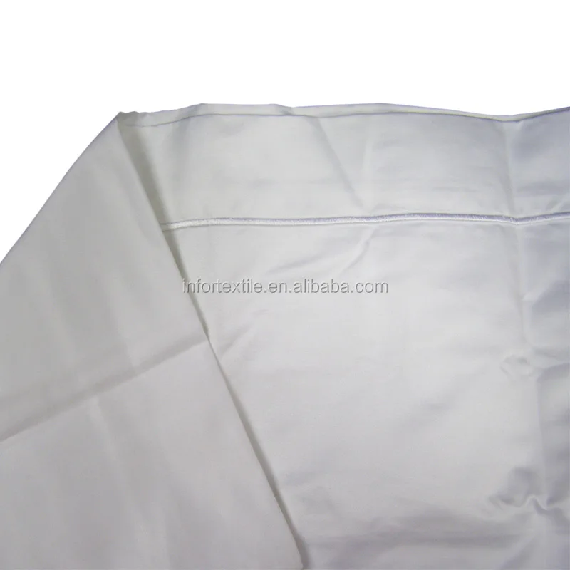 Factory white color queen size poly cotton cheap hotel bed linen