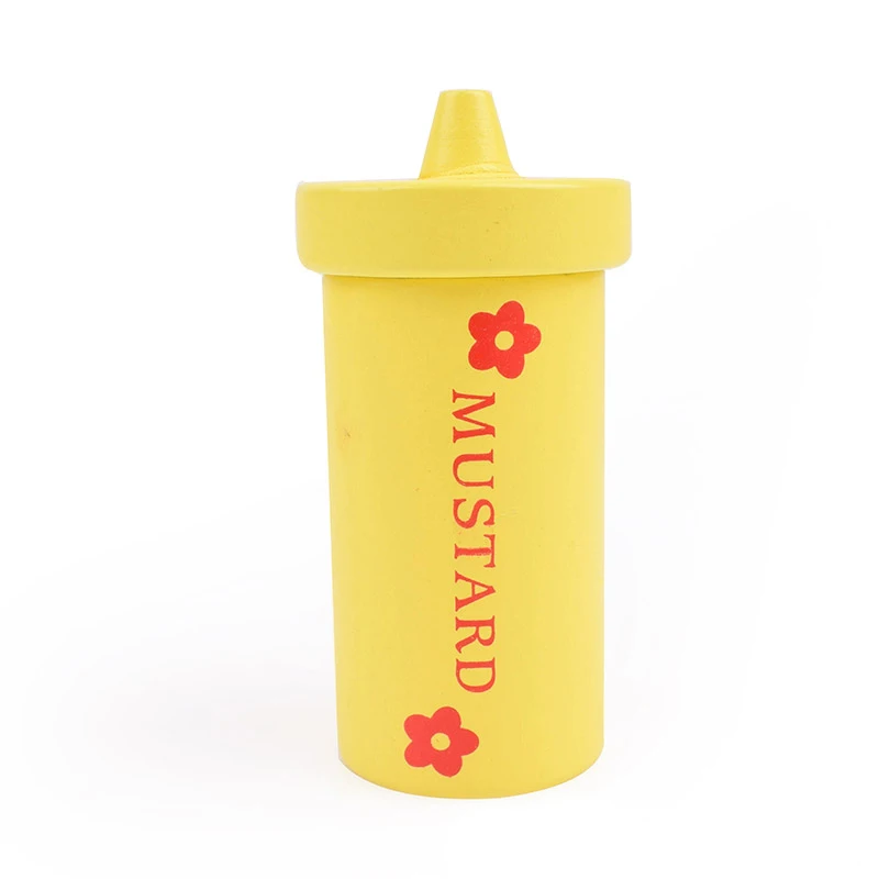 Cheap Hot Sale Top Quality kitchen toy sets New Wooden Toy Sauce for Baby Pretend Eating Food