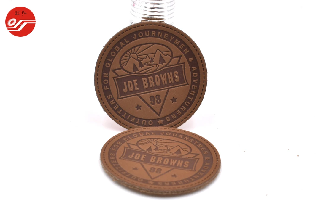 Лидер продаж, индивидуальный тисненый логотип, кожаный патч, индивидуальный логотип бренда, кожаная этикетка, тисненый модный бренд, кожа