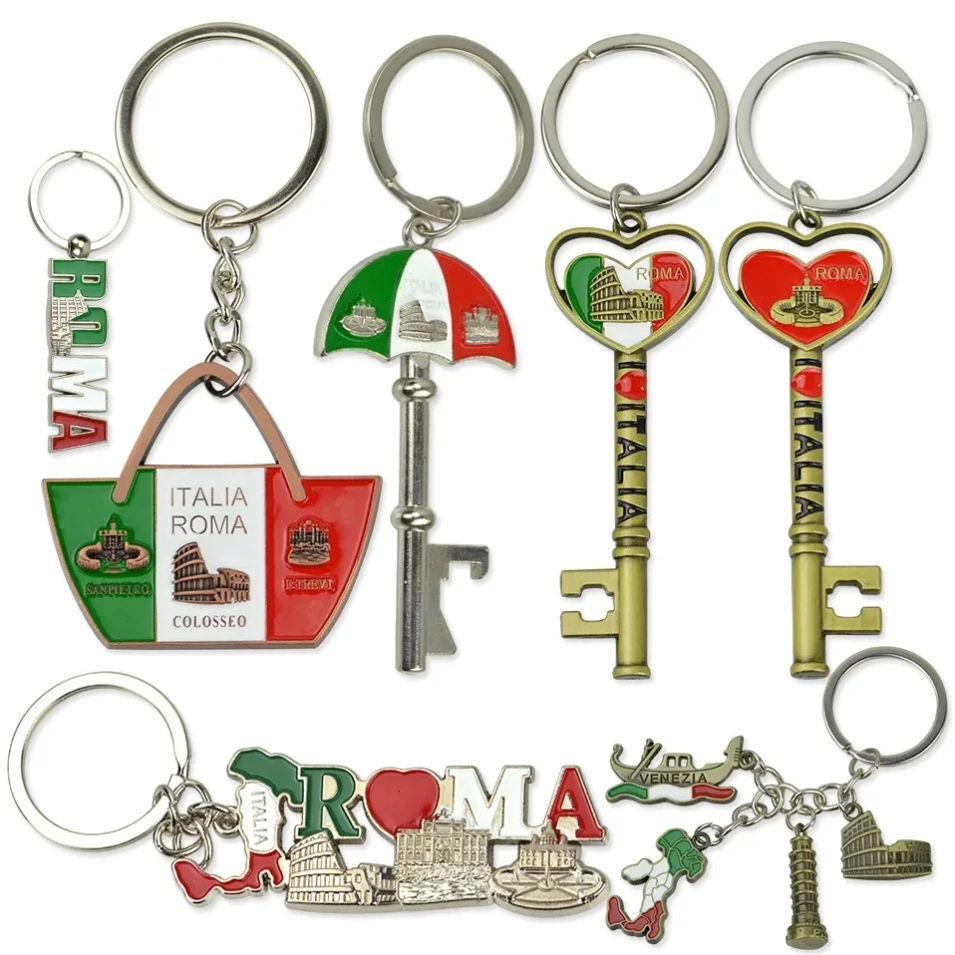 Hot Key Ring Promotional Soccer Ball Keychains Volleyball American Football Club Metal Sport Key Chain With Logo