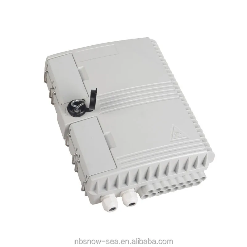 Outdoor Waterproof 16 Port 16 Core  Fiber Optic Termination Box for fiber optic adapter with waterproof cover