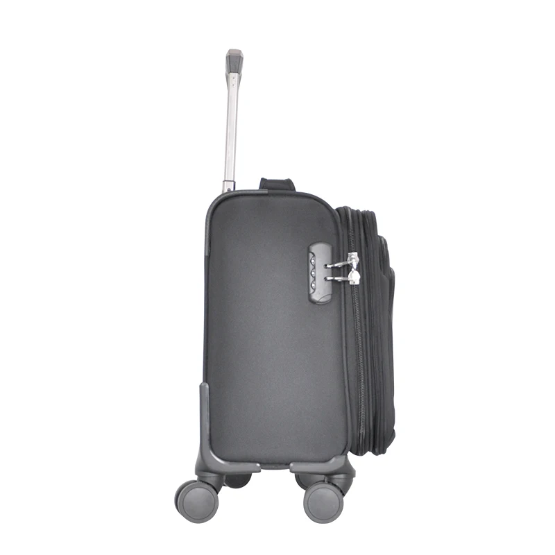 Expandable fabric travel luggage soft business cabin case  factory price Trolley carry-on  suitcase