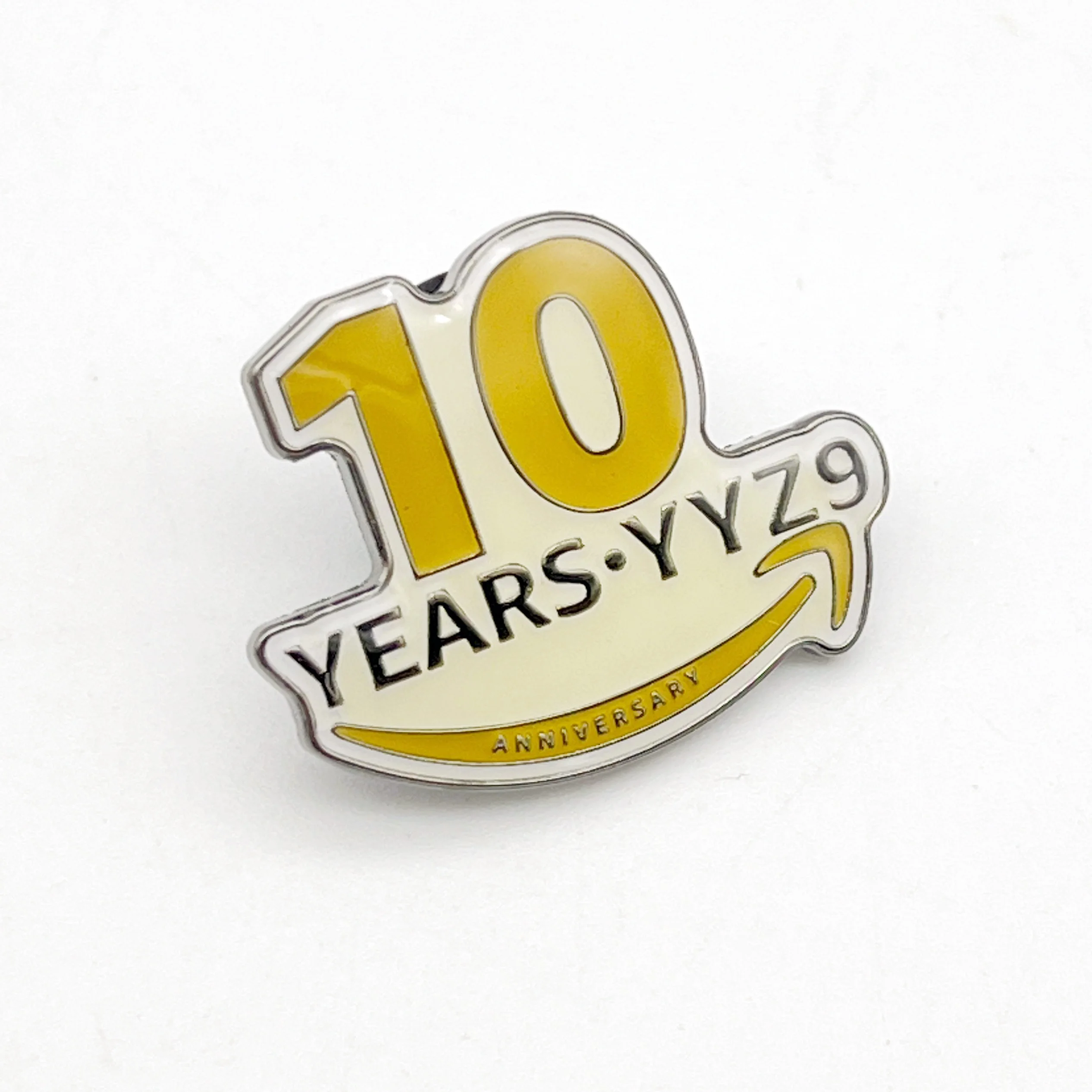 Zinc alloy metal pin soft enamel epoxy label pin