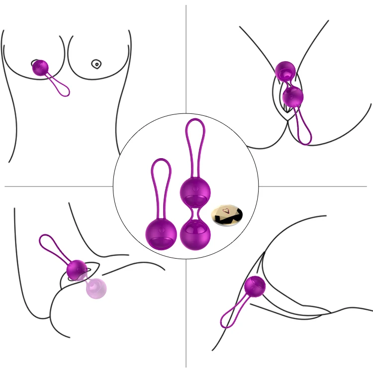 Original Sex Toys Factory Silicone Kegel Balls For Vagina Tighten Training Different Weight Ben Wa Exercise Kit Female Sex Use