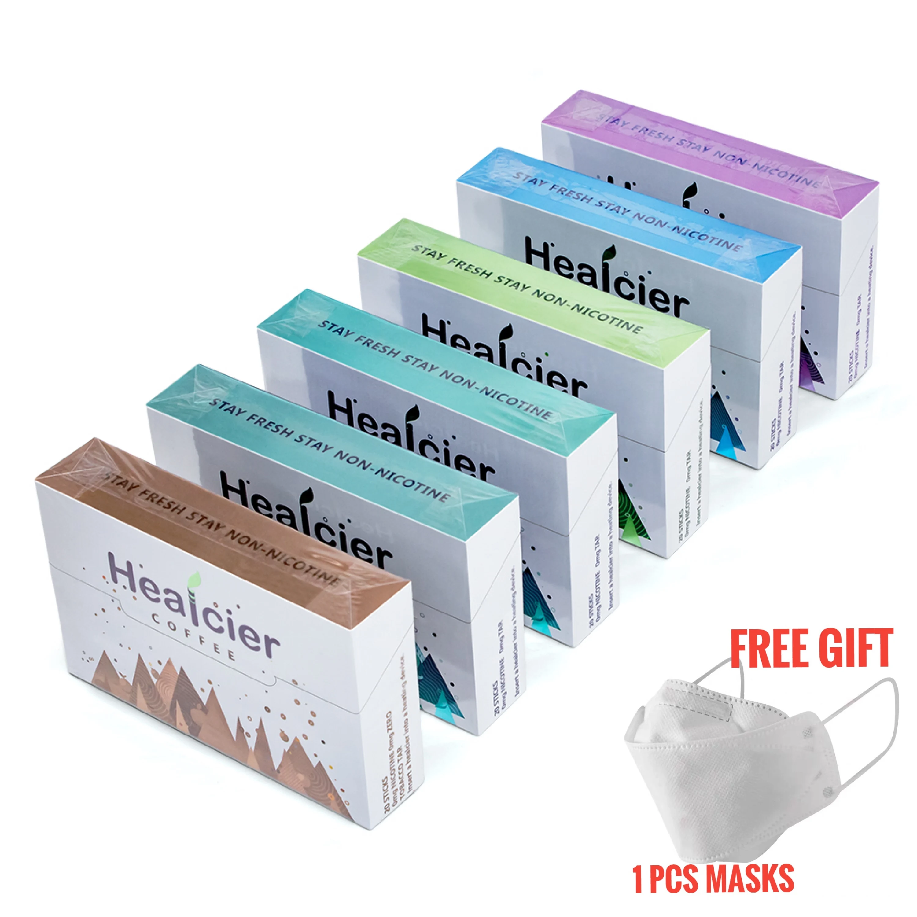 
Hot selling Free gift SKSHealcier heated not burn products patent botanical extracts heat alternatives heatstick 