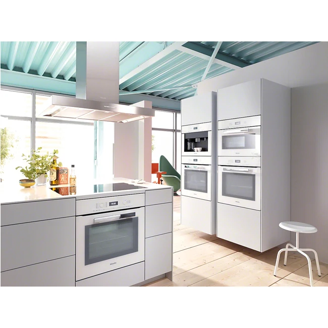 Prima Factory Price Industrial Style High Gloss Aluminum Frame Glass Door Panels Kitchen Cabinets Set