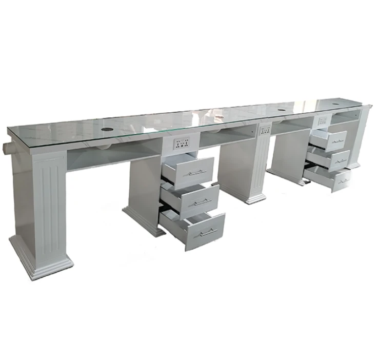 2024 Modern French Style Nail Care Manicure Table Set Bar Desk Dining Application 10-Year Warranty