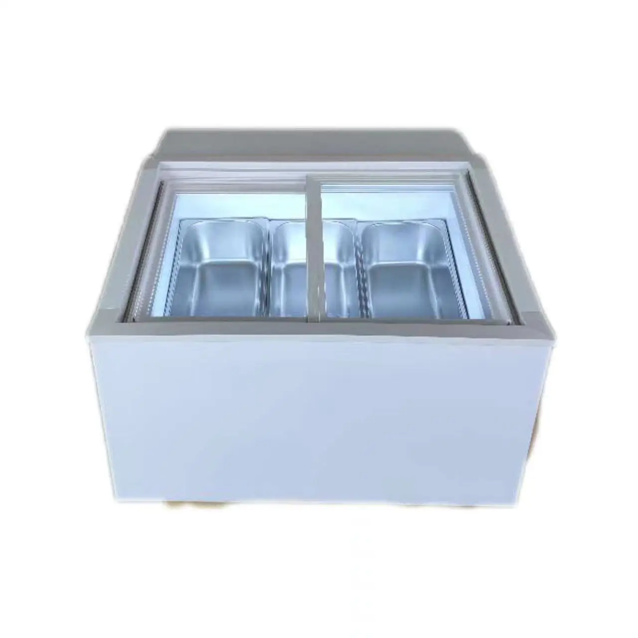 LVKE Hot selling new portable mini table top using gelato freezer ice cream vending machine