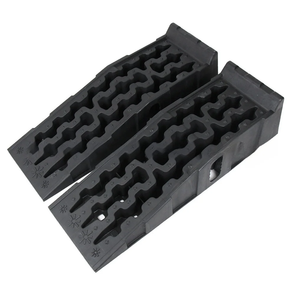 Heavy Duty 12000Lbs Loads Detachable Plastic Car Automotive Vehicle Service Wheel Ramp
