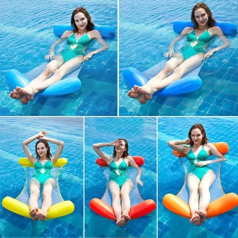 Amazon stripe Inflatable Swimming Pool Float water Hammock Lounge