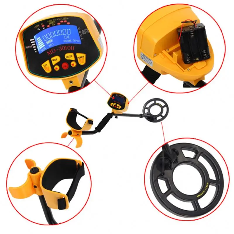 Metal Detector With LCD Screen High Sensitivity Underground Gold Treasure Hunter