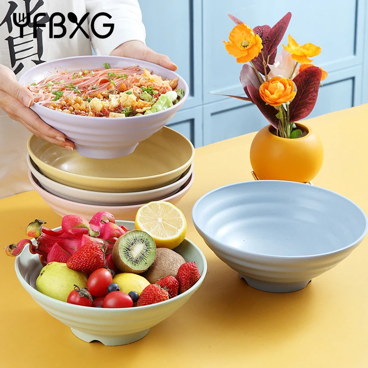 7.5 inch 8.3 inch 9 inch 9.8 inch wheat straw ramen bowl set Japanese custom noodle