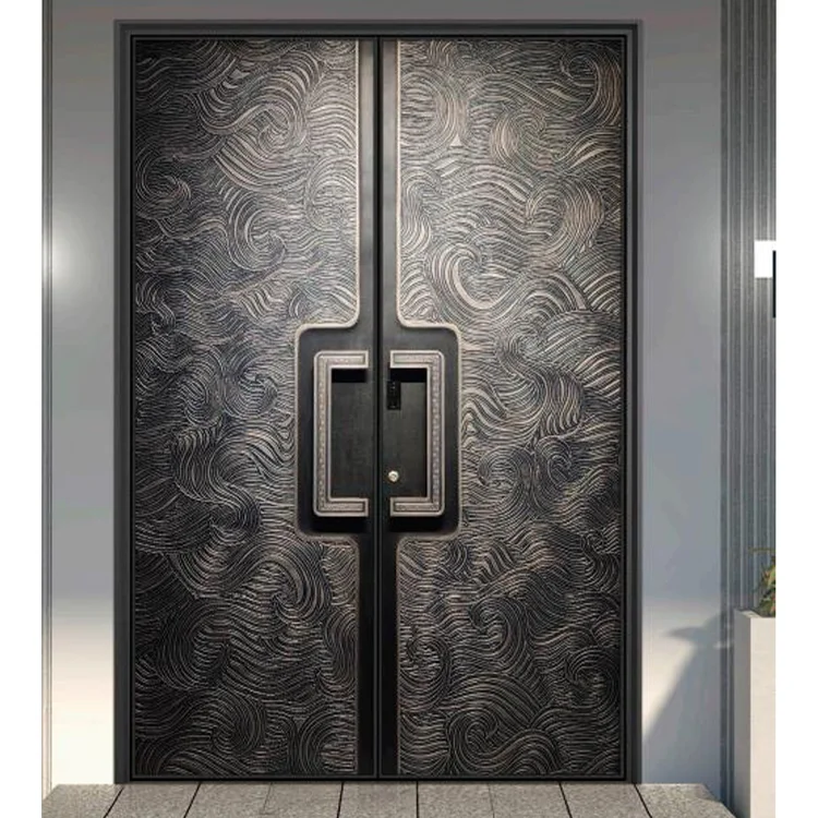 Modern Style Room Design Container Smart Sliding French Locks Garage Shutter Titanium Security Door