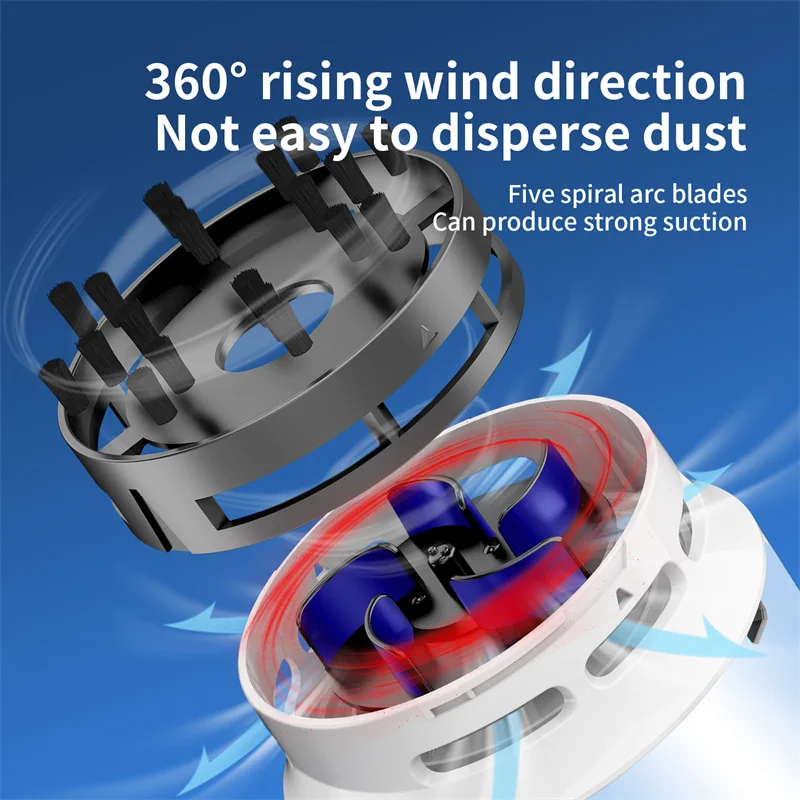 Deli 18884 USB vacuum cleaner Desktop dust-proof keyboard cleaning Home table cleaning machine for school office supplies