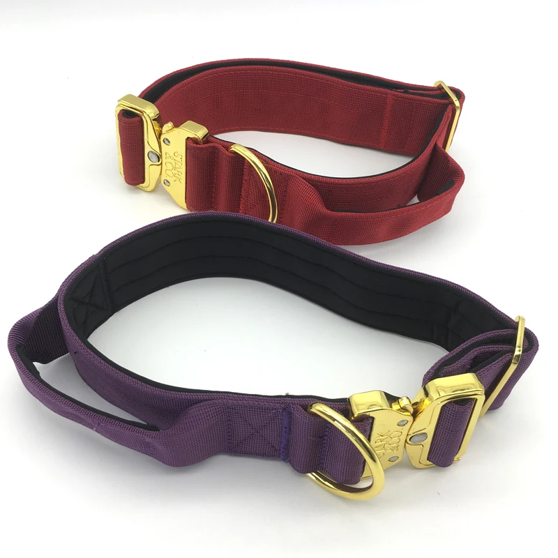 Customized Nylon Webbing Waterproof Dog Collar Light and Cute High End Dog Collar
