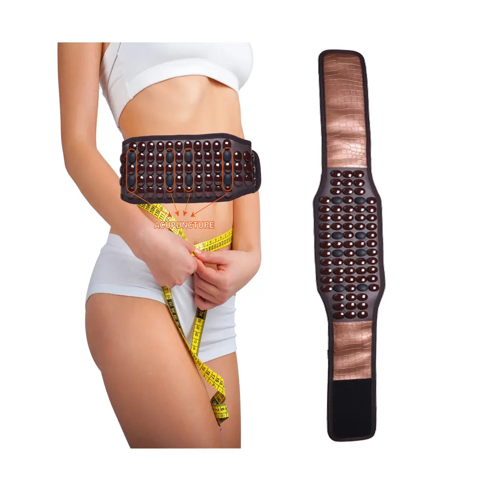 New arrivals Korean style acupuncture bio wave low frequency electric heating therapy infrared thermal waist relax massage belt