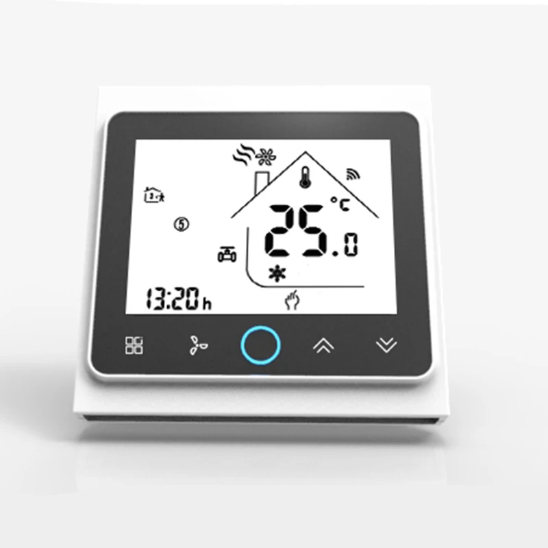 Умный домашний цифровой умный четырехтрубный кондиционер Modbus внешний вентилятор катушки системы HVAC контроллер термостат