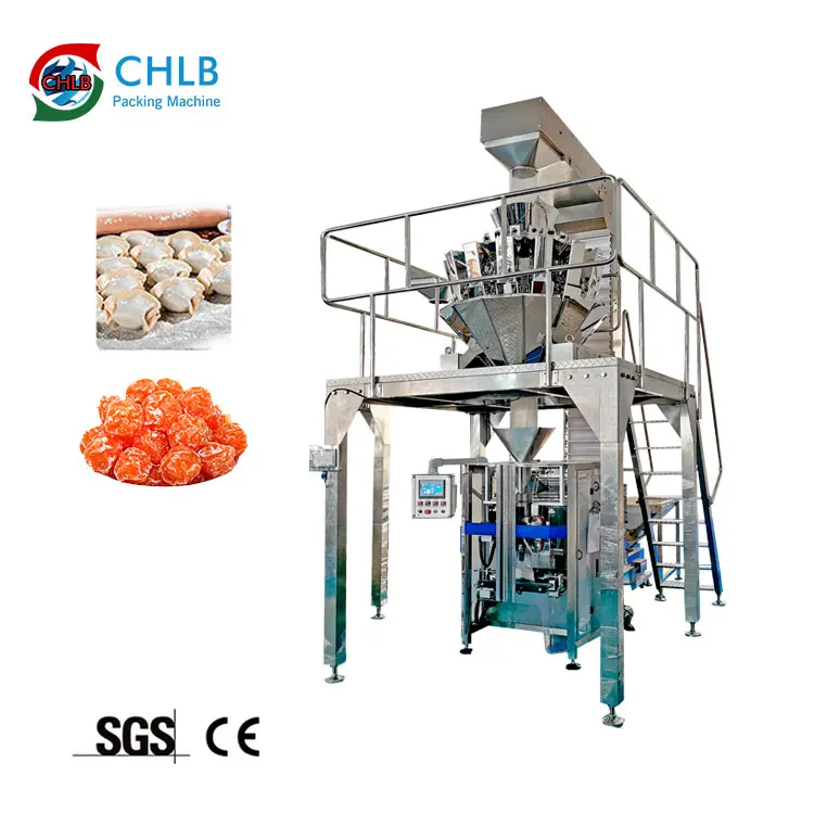 Multi-function Customized Snack Food Potato Chips Vertical Packing Machinery CE Auto weighing packaging sugar nuts machine