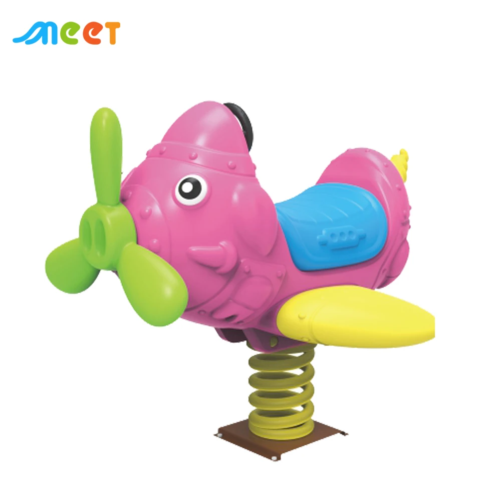 MT-YM003 Kids Plastic Spring Riders Spring Rocking Horse Garden Play Animal Outdoor Playground Children Amusement Riders