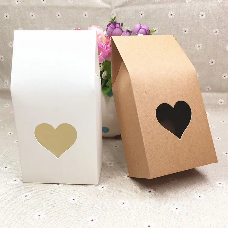 Customised Kraft Paper Carrier Bag With Clear Window