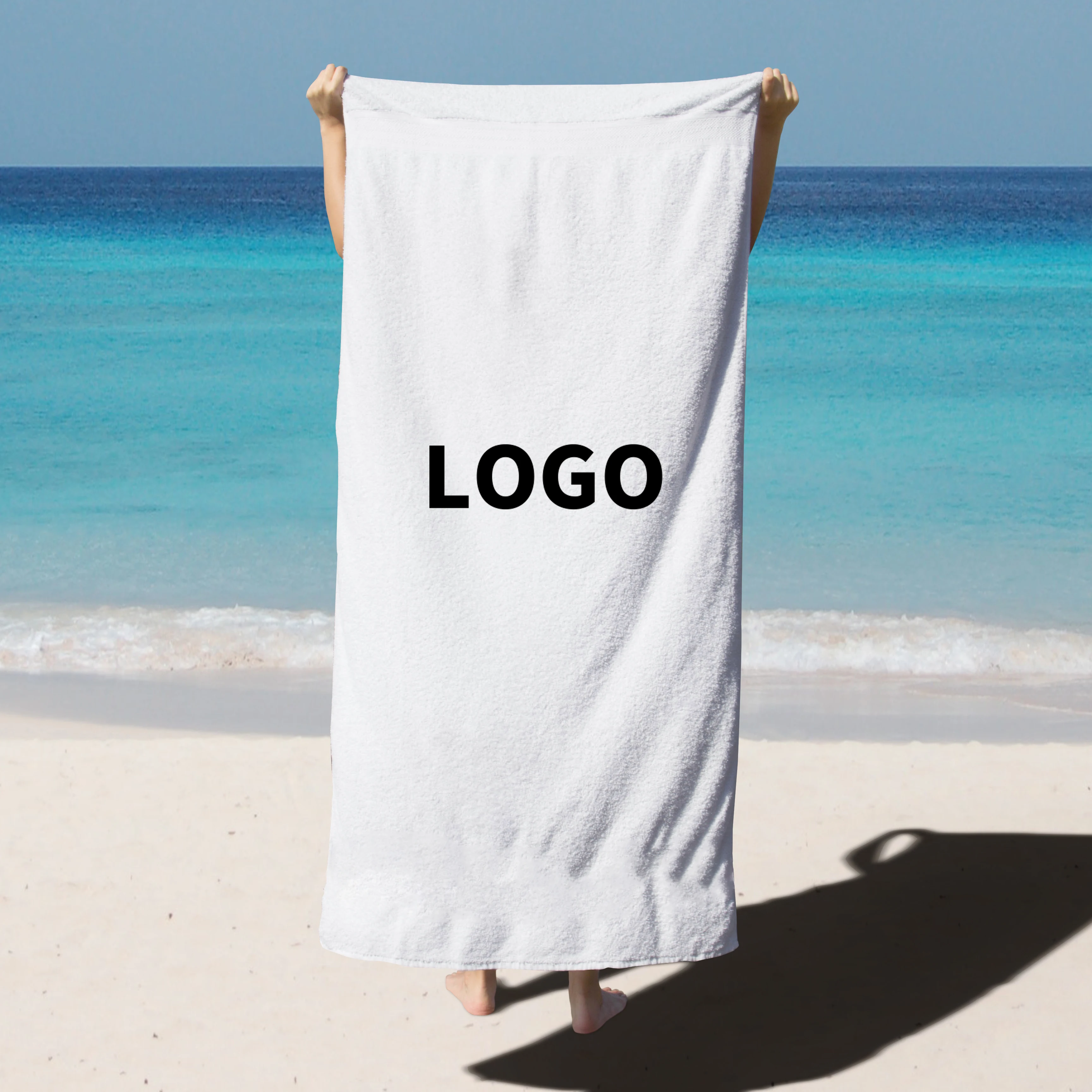 High Quality Wholesale 100 polyester towel Customized Premium Super Absorbent blank polyester beach towels