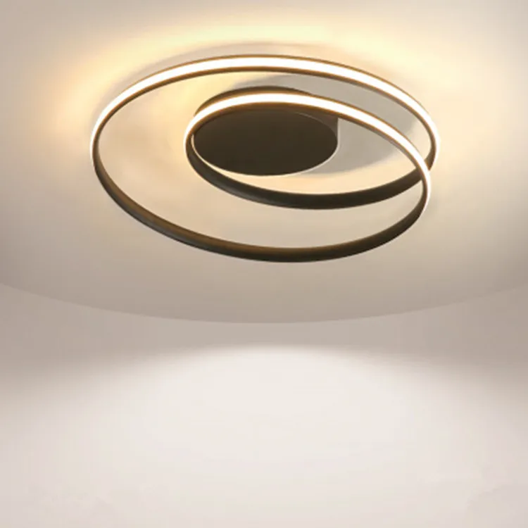 Ins Style Home Decoration Spiral LED Ceiling Lamp with Remote Control CE certified