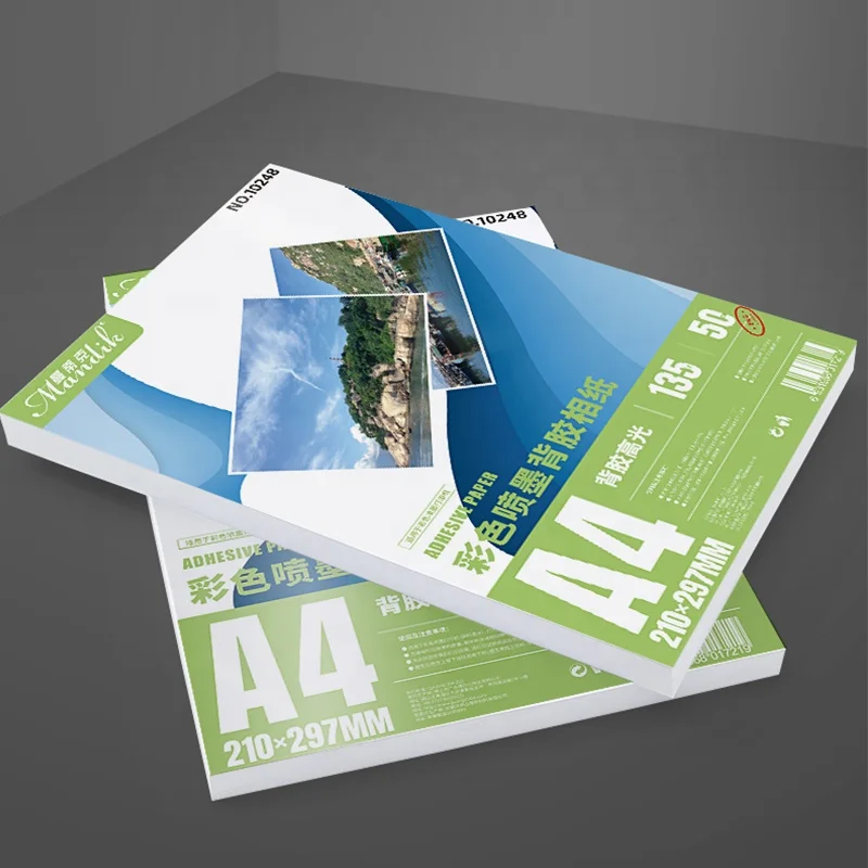 135gsm Self Adhesive Glossy Photo Paper A3 A4 Size