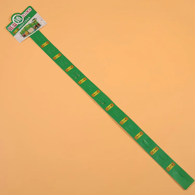 Supermarket 12 Hook Plastic Injection POP Merchandising Hanging Perforated Retail Display Clip Strip Hanging Strips