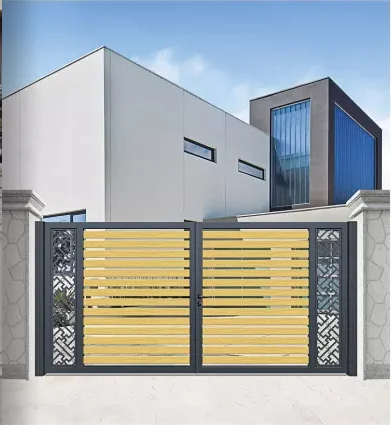 Automatic Sliding Gate Factory Direct Sales Aluminum Customized Motor Anti Box Gray Style Government Modern School Pattern Pcs