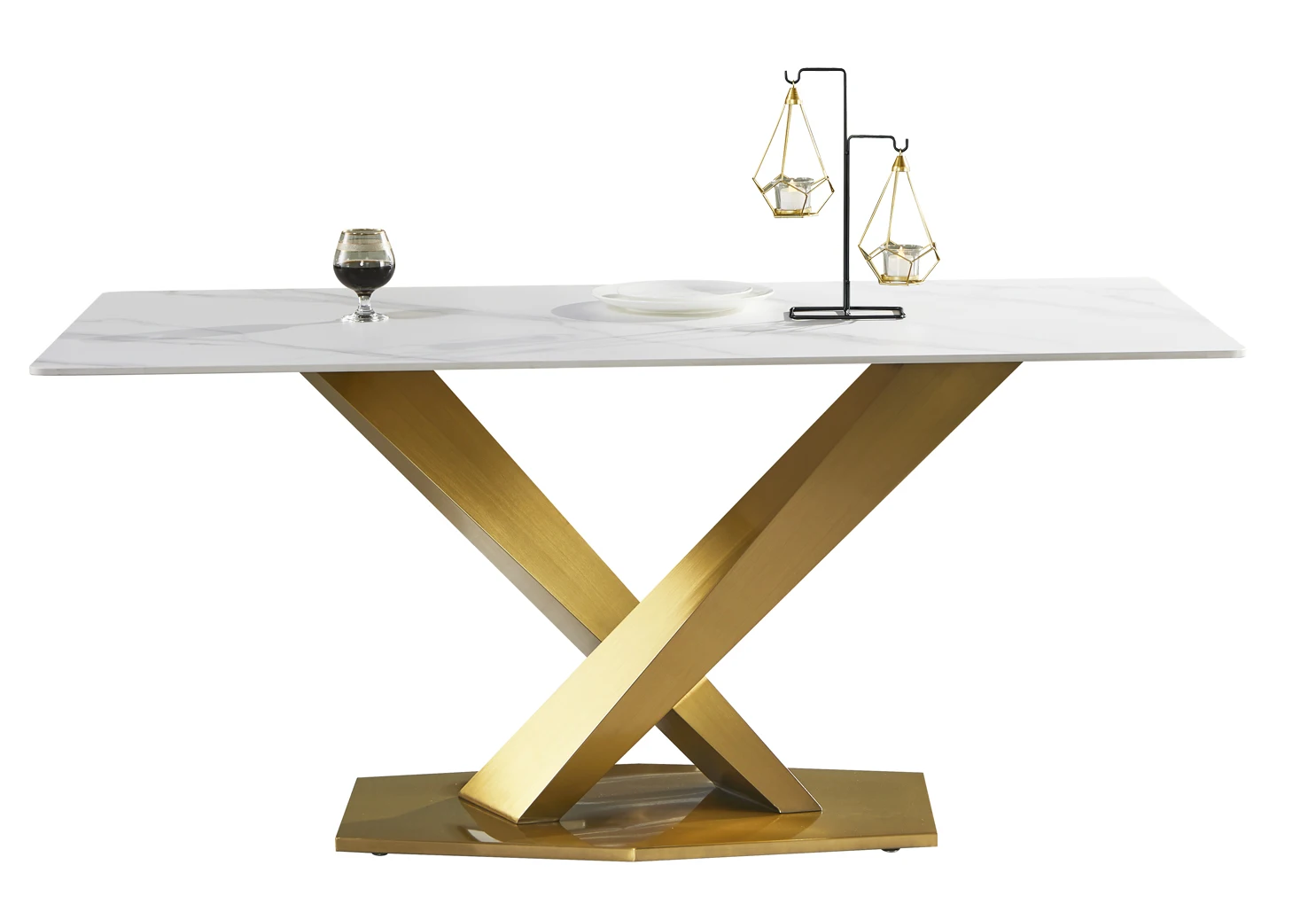 2021 new design marble luxurious dining table marble and gold dining table marble dining table black gold