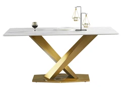2021 new design marble luxurious dining table marble and gold dining table marble dining table black gold