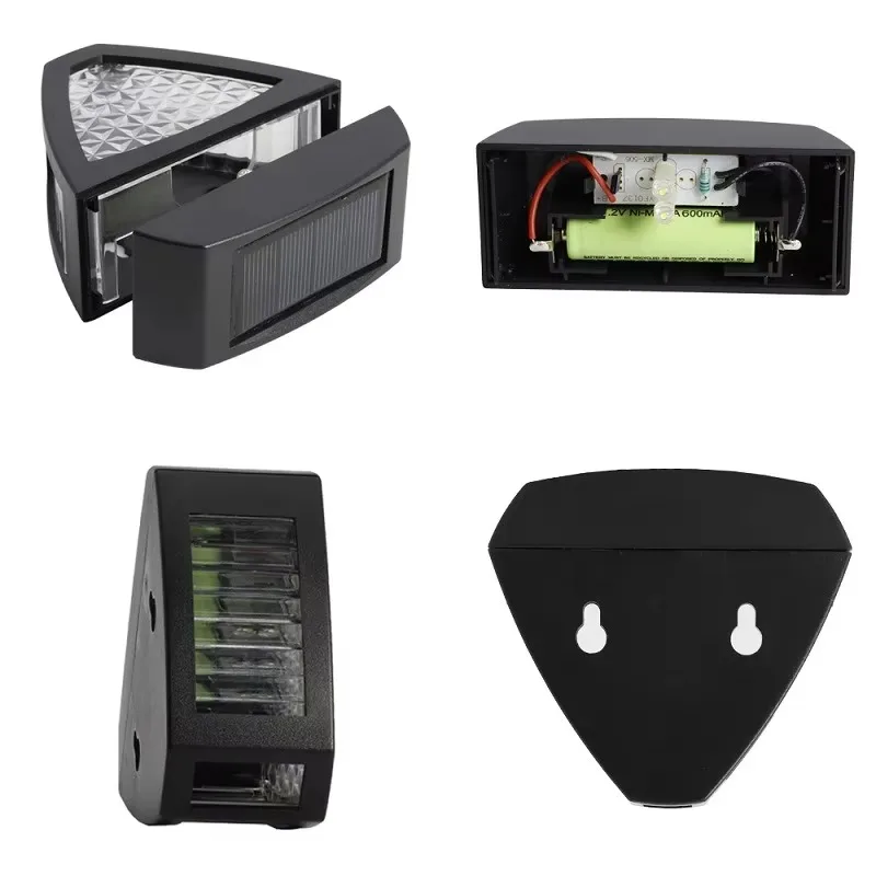 Outdoor LED solar wall light waterproof light sensor warm fence courtyard staircase decoration solar wall light