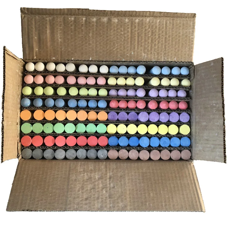 School Student Teacher Office Chalk Jumbo Dust-free Chalk Durable Sidewalk Chalk Bright Colors