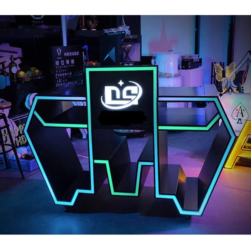 Портативный светодиодный свет дизайн алюминиевый Dj Booth Party birt Club