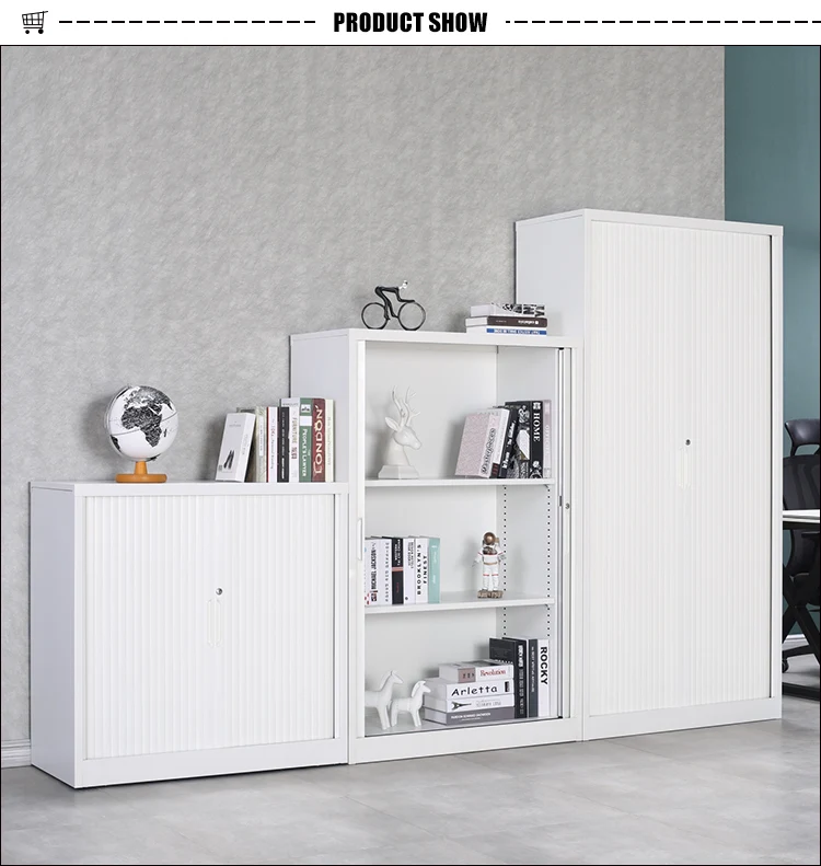 metal tamboor door cupboard shutter office storage rolling up steel file cabinet